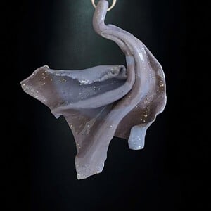 Unieke statement halsketting - Handgemaakte hanger - artistiek juweel voor haar - "Floating Dreams"