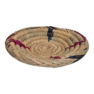 Unique Moroccan Rattan Basket – Handwoven, Boho Home Decor, Natural & Colorful Coiled Reed Storage.
