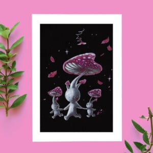 Violet autumn ansicht kaart A6