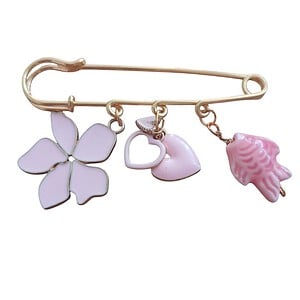 Vrolijke Roze Broche