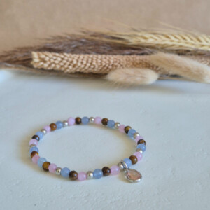 Zilveren armband met druppel bedel | Iris