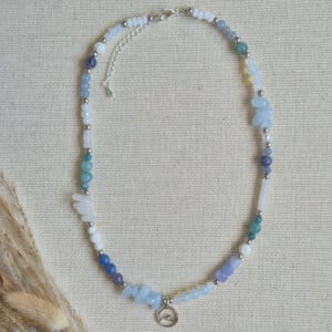 Zilveren ketting met golf bedel | Ocean