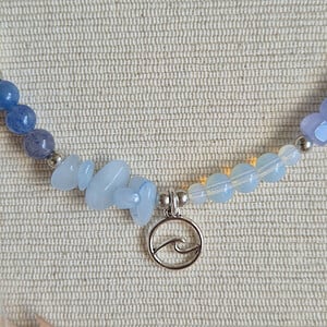Zilveren ketting met golf bedel | Ocean