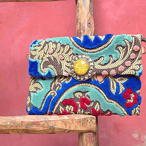 Atlas Piedra Clutch - Blauw/Geel