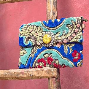 Atlas Piedra Clutch - Blauw/Geel