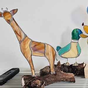 Ballonnenhond. Glas in Lood/Tiffany
