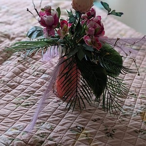 Blush zijden boeket