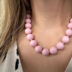 Bubble ketting Pink