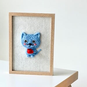 Coffee kitty - een uniek werk in wol