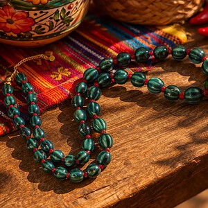 Corazón Picante | ketting met porseleinen kralen
