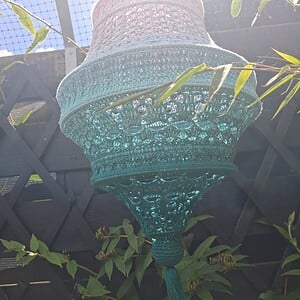 Decoratieve gehaakte lamp