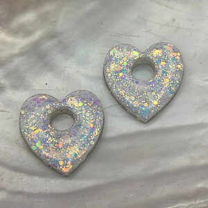 Epoxy hangers voor creolen - hart - meerdere varianten beschikbaar
