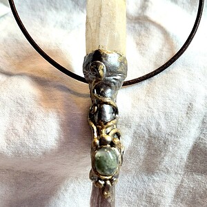 Fairy ketting auraliet, citrien en mosagaat