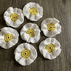 Gehaakte margrietjes