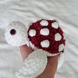 Gehaakte paddenstoel schildpad knuffel