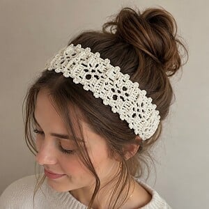 Haarband / bandana gehaakt