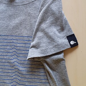 Hand bedrukt grijs katoenen-viscose t-shirt, krokodillen design, women's, small