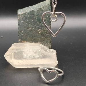 Handgemaakte Zilveren Hart Ring