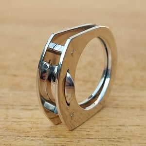 Handgemaakte Zilveren 'Portal' Design Ring
