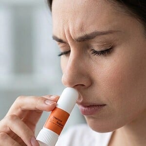 Hoofdpijn etherische olie inhalator