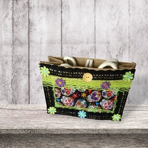 Jutetas 'Viva Calavera' – uniek handgemaakt met kleurrijk Mexicaans design