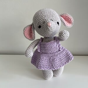 Lief knuffel muisje met jurkje