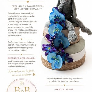 Luxe Luiertaart happy horse orchideeën