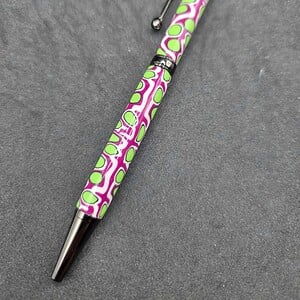 Metalen navulbare pen met handgemaakt handvat
