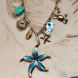 Ocean Vibes bedel ketting stainless steel