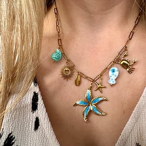 Ocean Vibes bedel ketting stainless steel