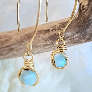 Oorhangers met Larimar