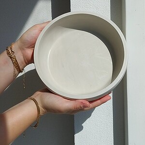 Ronde decoratieve schaal LUNA
