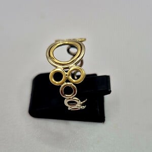 Speelse tweekleurige ring