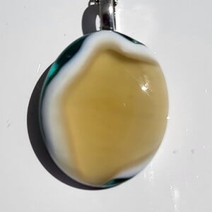 Uniek "Zonnige Gloed" glasfusing hanger