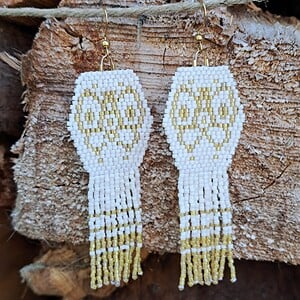 Vlinder oorbellen – Butterfly Whisper | Handgemaakte fringe oorbellen