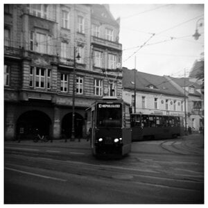 A Tram in Bydgoszcz: Original 29x29 cm Photo Print (Matte)