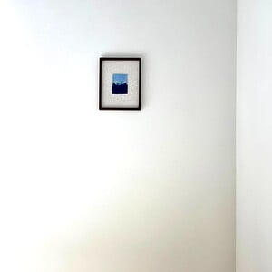 Blue Mountain - unieke handgemaakte wanddecoratie in wol