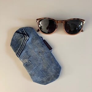 Brilhoesje denim blauw