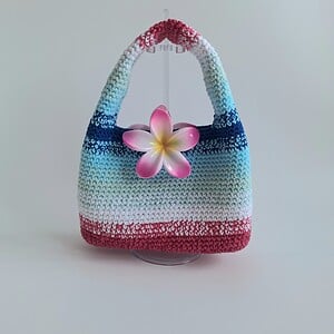 Gehaakte tas tropical | Santorini