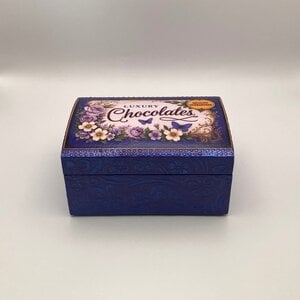 Handgedecoreerde bamboe bewaardoos ‘More Chocolate’