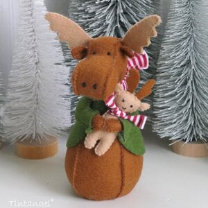 Handwerkpakket Mini Moose met knuffel