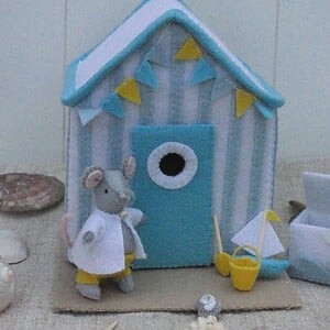 Handwerkpakket Naar het strand met kleine muis.