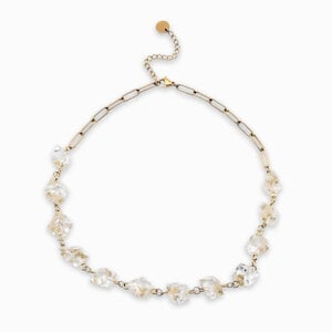 Ketting met Kristalvormen Gevuld met Echt Gipskruid (The Classics)