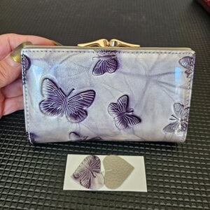Luxe Leren Damesportemonnee met Vlinders â RFID Bescherming â Veel Pasjesvakken â Prachtig Cadeau voor Haar