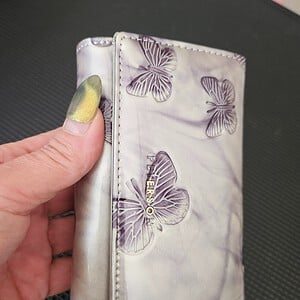 Luxe Leren Damesportemonnee met Vlinders – RFID Bescherming – Veel Pasjesvakken – Prachtig Cadeau voor Haar