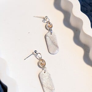 Oorbellen | Frost yellow stone