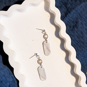 Oorbellen | Frost yellow stone