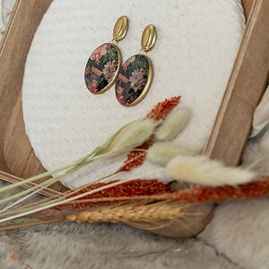 Oorbellen | Midnight Garden Oval