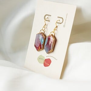 Oorbellen | Ocean Ruby Hex
