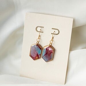 Oorbellen | Ocean Ruby Hex